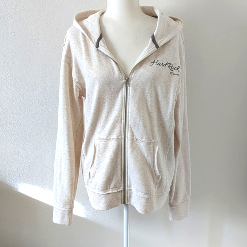 NWOT HARD ROCK DENVER SWEATSHIRT, SIZE XL, ZIPPER FRONT, HOODED